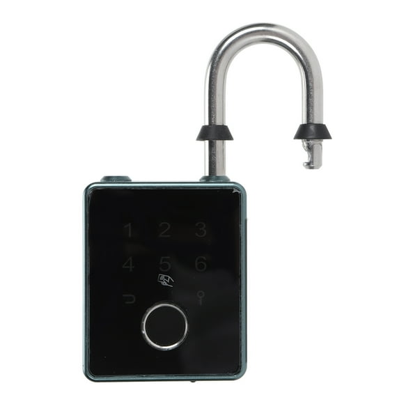 Smart Fingerprint Password Padlock Keyless Entry Lock Waterproof for Garden Gates School Lockers Outdoor Fences