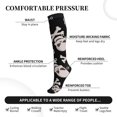 thumbnail image 3 of Bixox black white Skull bone Print Compression Socks,Compression Socks Women & Men Circulation for Medical,Running,Athletic, 3 of 7