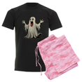 thumbnail image 6 of CafePress - Ghost With A Funny Face - Men's Dark Loose Fit Cotton Pajama Set, 6 of 7