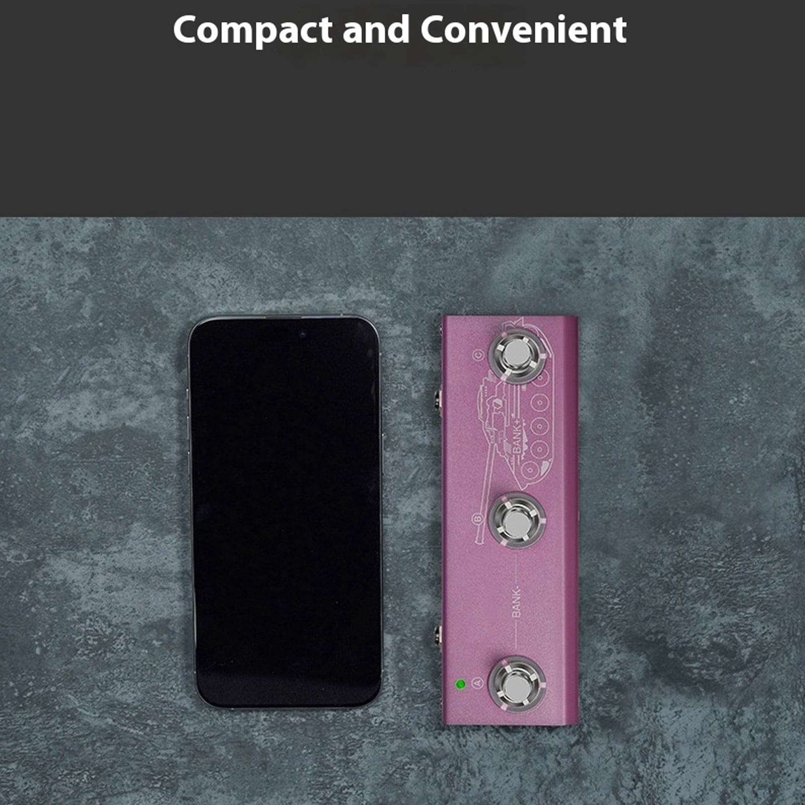 Aluminum Housing Guitar Various Effects Processor 7 Hour 1450mAh 20 Models Connectivity Practice Recording