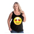 thumbnail image 1 of Normal is Boring - Women's Plus Size Tank Top, up to Size 28 - Emoji Heart-Shaped Eyes, 1 of 5