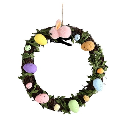 

Paptzroi Handmade Shape Rattan Rabbit Rattan DIY Wreath Decoration Foldable Pendant Easter Rabbit Wreath Wreath Bows for Doors 30 Inch Foam Letters Small Sunflower Wreath Valentine s Day with Lights