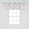 thumbnail image 2 of Ambesonne Floral Valance Pack of 2, Hand Drawn Wild Herbs Images, 54"X18", Multicolor, 2 of 4