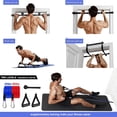 thumbnail image 2 of DZORUN Pull Up Bar for Doorway Upper Body Doorframe Chin-Up Bar Core Fitness Workout Strength Equipment Indoor Adjustable Trainer for Home Gym(Black), 2 of 7