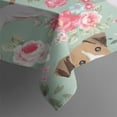 thumbnail image 3 of Jack Russell Terrier Dog and Flower Rectangle Tablecloth 60"x84",Waterproof Polyester Rectangle Table Cloth, Wipeable Spillproof Polyester Tablecloth for Dining, Camping, Indoor and Outdoor, 3 of 5