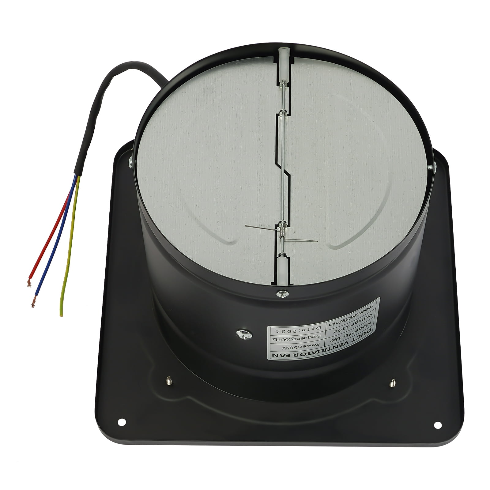 Wildnix Exhaust Fan with 50W Copper Wire Motor, 2600rpm Speed, Low Noise (60-70dB), Shock-Resistant Iron Construction, Easy to Clean, Ideal for Kitchen and Bathroom