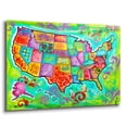 thumbnail image 2 of Epic Art 'Map Of Usa' by Dean Russo Acrylic Glass Wall Art, 36" x 24", 2 of 8
