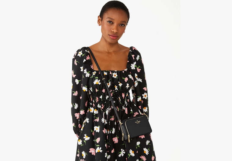 Kate Spade Staci Dual Zip Around Mini Crossbody Tusk