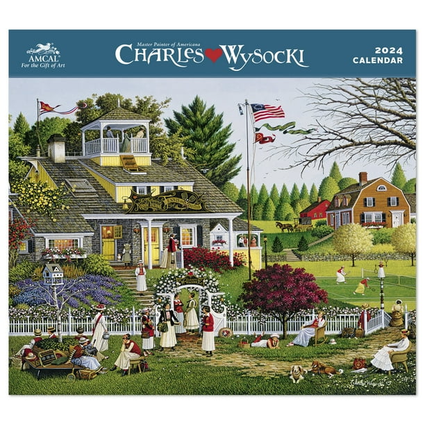 Charles Wysocki 2024 Monthly Wall Calendar 13 12 x 12 Wall Calendars