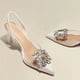 thumbnail image 3 of Primavera y otoño moda nuevo banquete Sexy cómodo cristal transparente Color sólido puntiagudos tacones altos de mujer, 3 of 4