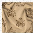 thumbnail image 4 of Soimoi Silk Fabric Ogee Damask Print Sewing Fabric Yard 42 Inch Wide, 4 of 5