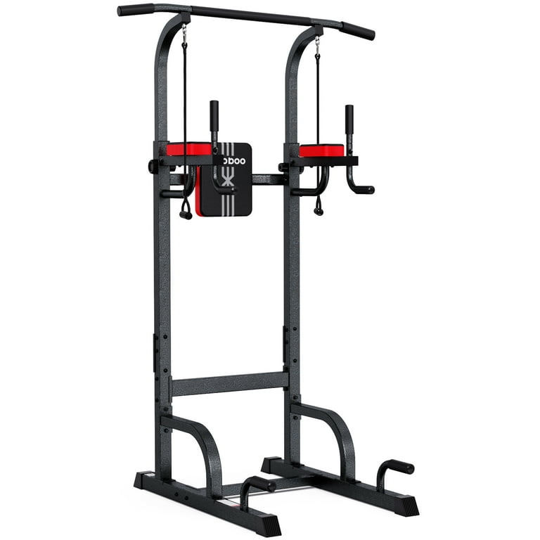 Pooboo Body Champ Multifunction Power Tower Dip Station Pull up Bar Power Rack for Home Gym Strength Training Workout Equipment Max Weight 480lbs Walmart