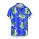 thumbnail image 5 of Blusa y camisa de manga corta con cuello vuelto para hombre, blusa informal de moda con botones estampados, blusa de manga corta con cuello vuelto, blusa de poliéster para hombre, 5 of 6