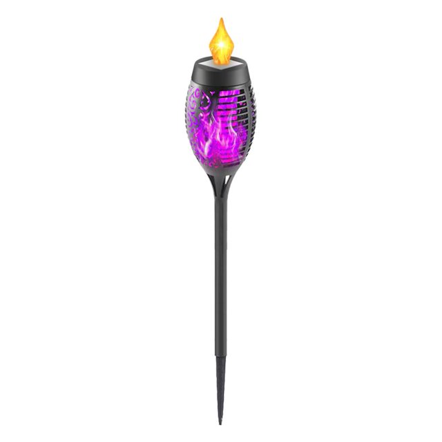 Lámpara Luz solar de la antorcha de la llama impermeable al aire libre del patio del jardín del camino (1pc) JShteea Para estrenar