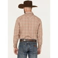 thumbnail image 4 of Panhandle Men's Rough Stock By Plaid Print Long Sleeve Pearl Snap Western Shirt - RSMSOSRYTJ, 4 of 4