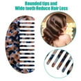 thumbnail image 3 of Unique Bargains 2 Pcs Anti-Static Hair Comb Wide Tooth for Thick Curly Hair Hair Care Detangling Comb Tortie, 3 of 6