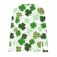 thumbnail image 4 of jsaierl Womens St. Patrick's Day Sweatshirt Casual Long Sleeve Clover Print Tee Irish Crew Neck Cute Tops Dressy Casual T-Shirt Blouse Lucky Shirt, 4 of 5