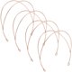 thumbnail image 1 of 6 diademas de doble capa de metal dorado claro de doble fila para mujer, diadema de alambre fino para boda, accesorios para manualidades DIY., 1 of 9