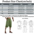 thumbnail image 3 of Dpytoraw Male Capri Pants Summer Sweat Absorbent Breathable Large Pocket Running Sports Casual Pants Grey, 3 of 5