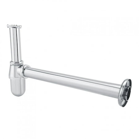 

Omsix Sink Tube Chromed Zinc Alloy Sink Basin Tube Round Bottle Trap For Bathroom Kitchen Waste Drain