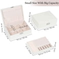 thumbnail image 2 of SWAEAZR Jewelry Boxes for Women Girls,2-Layer Jewelry Organizer Box with Removable Tray, Jewelry Box Organizer with Lock, PU Leather Jewelry Storage Case for Necklaces Ring Earrings Bracelet Watch, 2 of 6