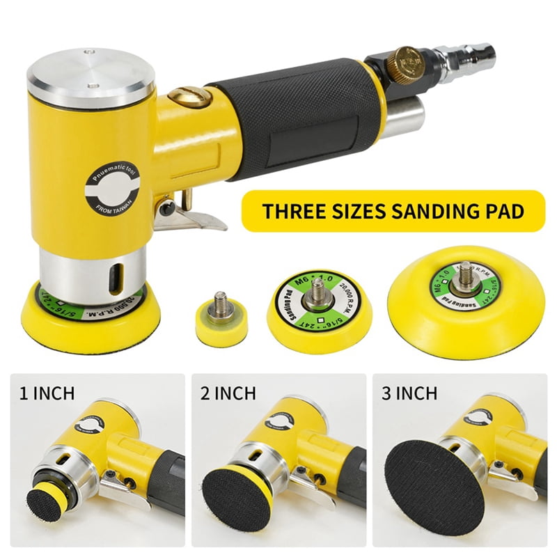 Mini 2 / 3Inch Air Sander Pneumatic Polisher Grinder Buffer Double Acting Track Polisher A