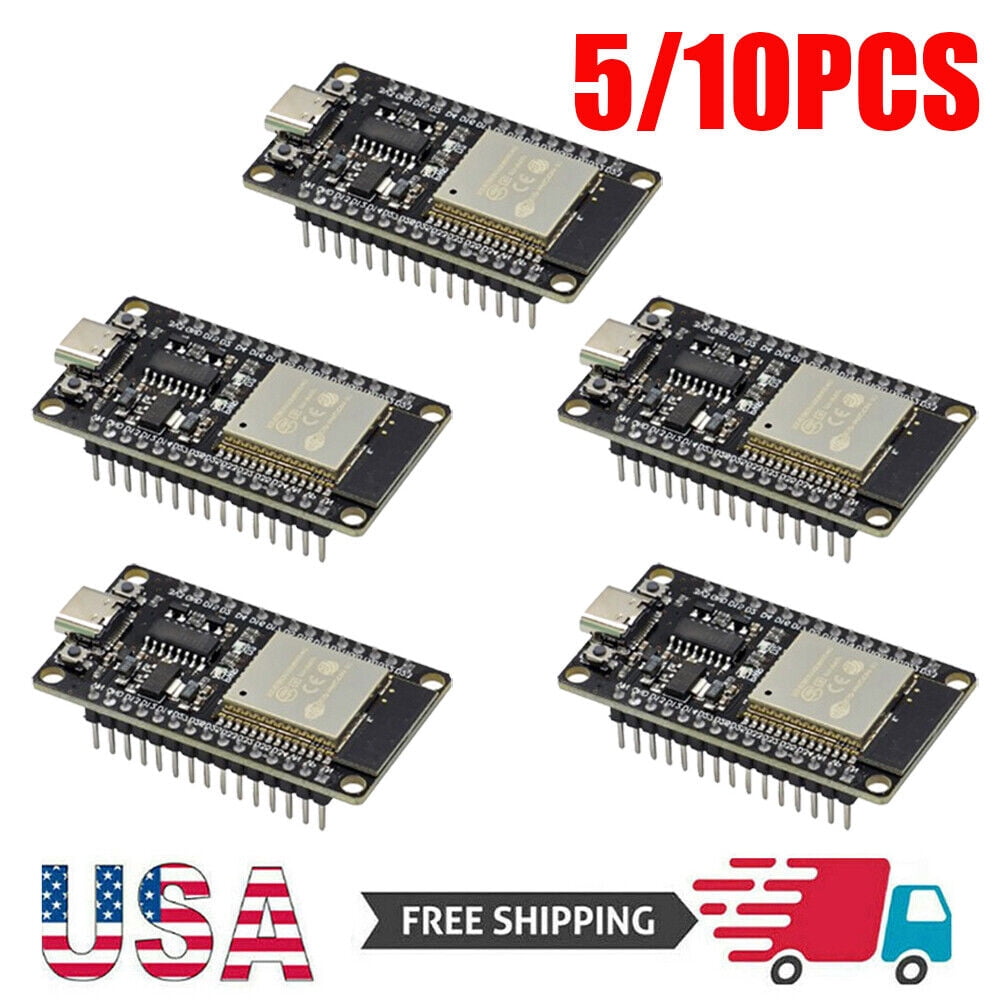 5/10PC ESP32 CH340C Development Board Wifi+Bluetooth Ultra Low Power Core Type-C US