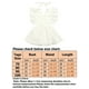 Robe de Mariée Plissée de Fête de Mariage de Bébé Filles Robe de Dentelle avec Bandeau Bébé Romper – image 2 sur 7
