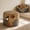 COFFEE-M-PLUS:17.5" x 17.5" x 13.5"H-COFFEE, variant on Cat Bed Cave For Indoor Cats 2-in-1 Foldable & Lounge With Reversible Cushion Calming Enclosed House Small Dogs Puppies Donut Cozy Hideaway 17.5 Inches (brown)