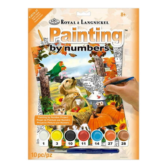 Royal & Langnickel(R) Small Paint By Number Kit 8.75"X11.75"-Autumn Festival