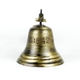 thumbnail image 3 of 1842 - Shipwrecked Rustic Iron Styled Solid Antique Brass Ships & Boat Decorative Functional Bells | Antique Brass Bells | Metal (11 Inches), 3 of 6