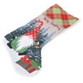 thumbnail image 3 of Calcetín decorativo navideño Patrón de muñeca sin rostro Bolsa de regalo para niños para fiesta de disfraces de festival Sombrero rojo, 3 of 10