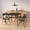 Black03, variant on BSHTI 32" Square Folding Table – No Assembly Portable Card Table, PVC Top with Metal Frame, Indoor Outdoor Use for Dining Room, Living Room, Office & Camping, Black