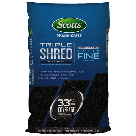 Scotts Nature Scapes Triple Shred Black Mulch