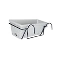 thumbnail image 3 of Almencla Balcony Railing Planter Pot Flower Pot Vase Hanging Planter Window Planter Boxes Light Grey, 3 of 8