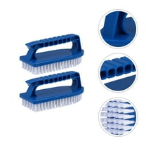 HEALEEP Multipurpose Scrub Brush 2Pcs Handy Handle For Household Outdoor Garden Cleaning 11.8x2.6x2.4in