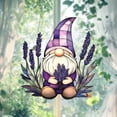thumbnail image 3 of Gnome Lavender Acrylic Suncatcher, Window Hanging Garden Art, Rustic Summer Gift, 3 of 5