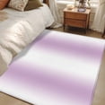 thumbnail image 4 of Light Purple White Area Rug 4x6 FT, Non Slip Kids Room Carpet, Gradient Solid Stripes Geometric Washable Soft Floor Carpet Non-Shedding Throw Rug for Dorm Kitchen Study Room Home Office Bedside, 4 of 9