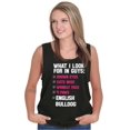 thumbnail image 3 of Look Guys Englsih Bulldog Lover Tank Top Tee Shirt Women Brisco Brands L, 3 of 6