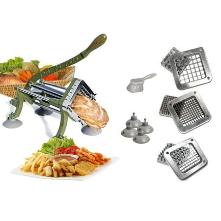 TigerChef TC-20562 Heavy Duty Potato French Fry Cutter Complete Set Commercial Quality Includes 1/4