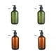 thumbnail image 5 of Jumpingount Botella de gel de ducha portátil y de gran capacidad marrón para jabón dispensador de gel de ducha que viaja Cuentagotas de vidrio y botellas Verde translúcido 500ml, 5 of 6