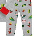 thumbnail image 3 of Boys Outfits Pajamas Christmas Dinosaur Cotton Kids 2 Piece Pj's Long Sleeve Sleepwear Clothing Sets, 3 of 4