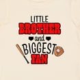thumbnail image 4 of Inktastic Little Brother and Biggest Fan Baseball Glove and Bat Boys Baby T-Shirt, 4 of 5