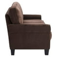 thumbnail image 3 of Serta Copenhagen 80" Round Arm Fabric Sofa with Storage Dark Brown, 3 of 13