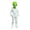 White, variant on Alien Wearing Hoodie Statue, 3D Printed Green Alien Figurine, Collectible Alien Sculpture, Sci-Fi Desktop Decoration Gift for Alien Lovers