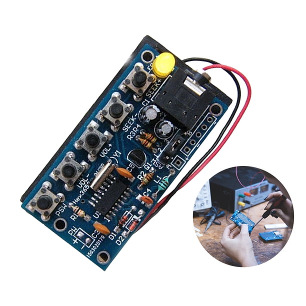 Kit receptor radio DIY 76MHz-108MHz FM Kits electrónicos bricolaje Kit radio FM inalámbrico