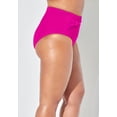thumbnail image 2 of Swimsuits for All Women's Side Knot Drape Overlay High Waist Swim Brief, 2 of 4