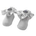 thumbnail image 1 of Baby Girl Socks Cotton Ruffle Princess Socks Ankle Socks Anti Slip Indoor Socks 0-24M, 1 of 5