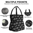 thumbnail image 3 of Skeleton Dinosaurs Labels Drawstring Lunch Bag Women - Drawstring Lunch Bag Insulated for Work Office - Stain-Resistant Large Lunchbags for Women with Multi-Pockets, 3 of 6