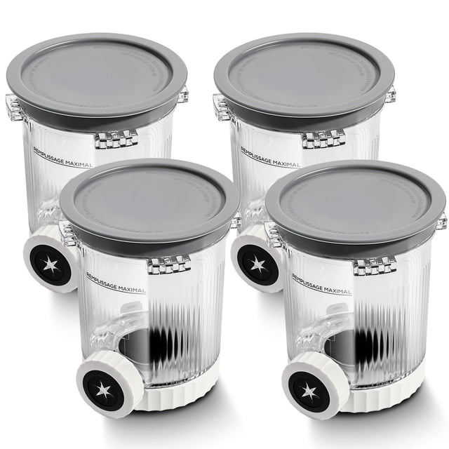 Contenedores para Máquina de Helados Psasrm Serie NC700 Paquete de 4 de 473 ml